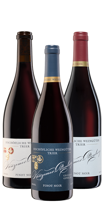 Pinot Noir von der Saar. 3 x 1 Fl. Kanzemer Altenberg Pinot Noir Vertikale