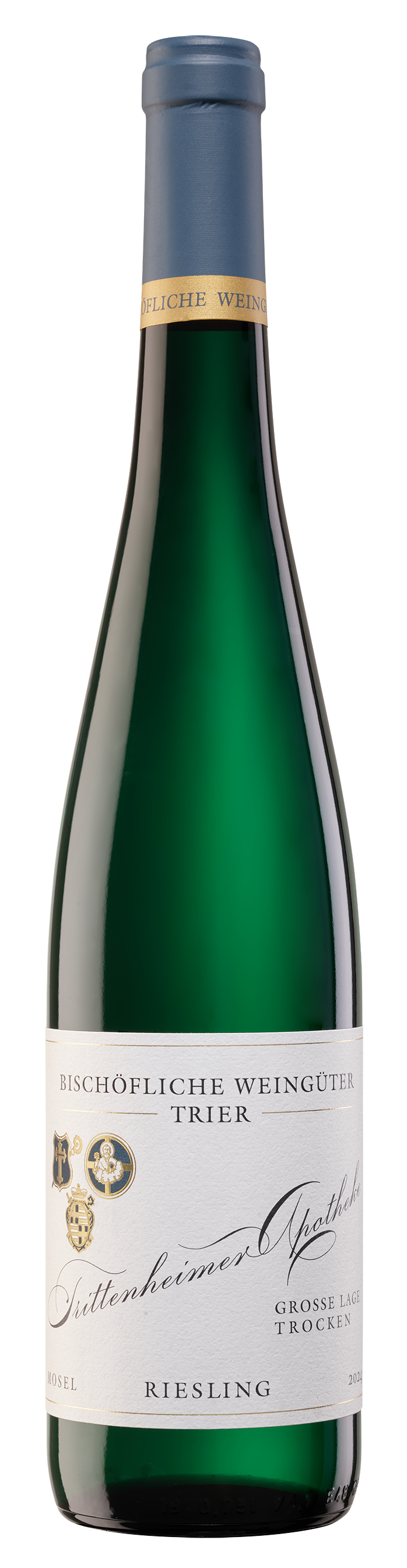 Ausgezeichnet in Gold. 12 Flaschen Trittenheimer Apotheke Riesling trocke 2024